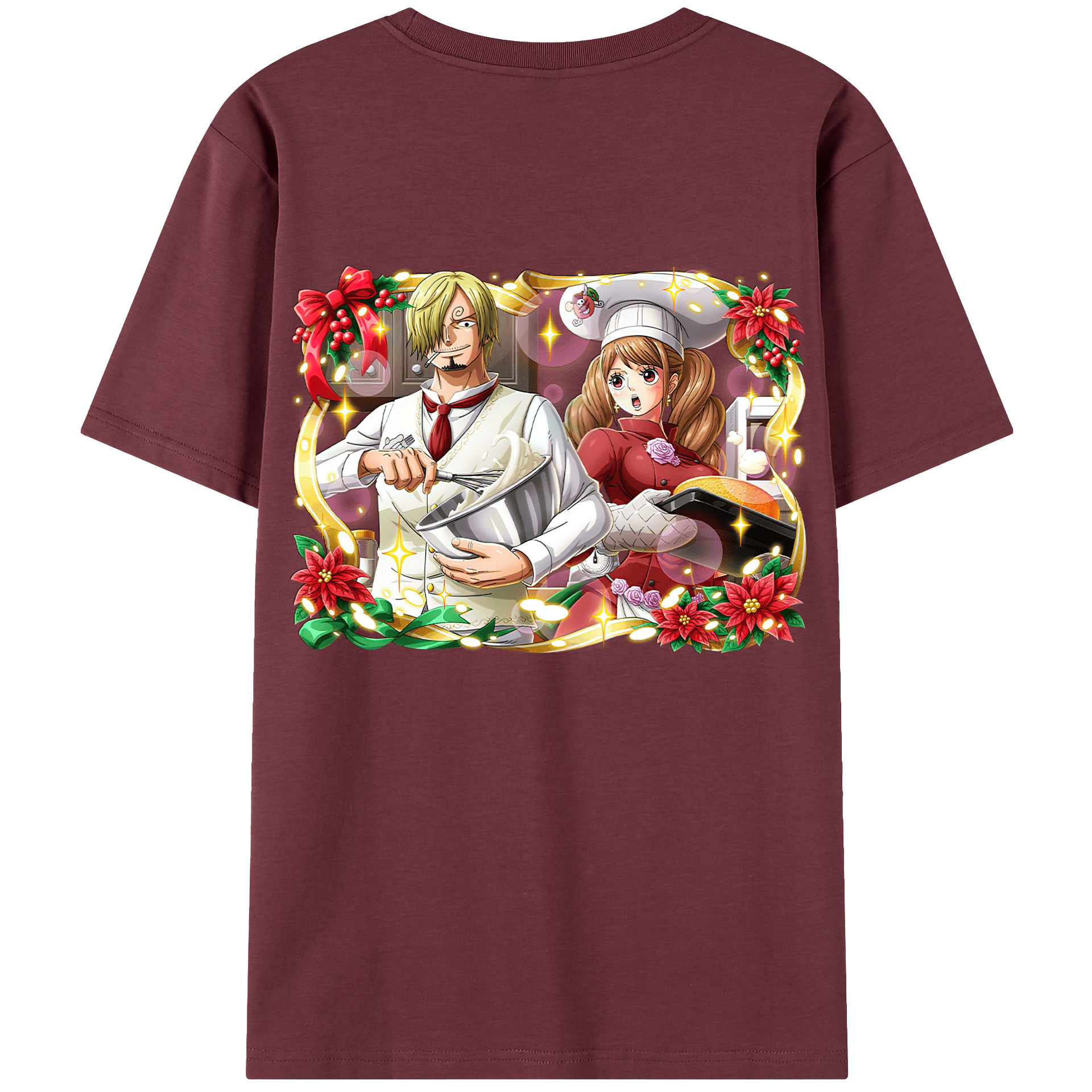 ワンピース サンジ ONE PIECE Sanji 綿100％半袖Tシャツ（背面プリント）